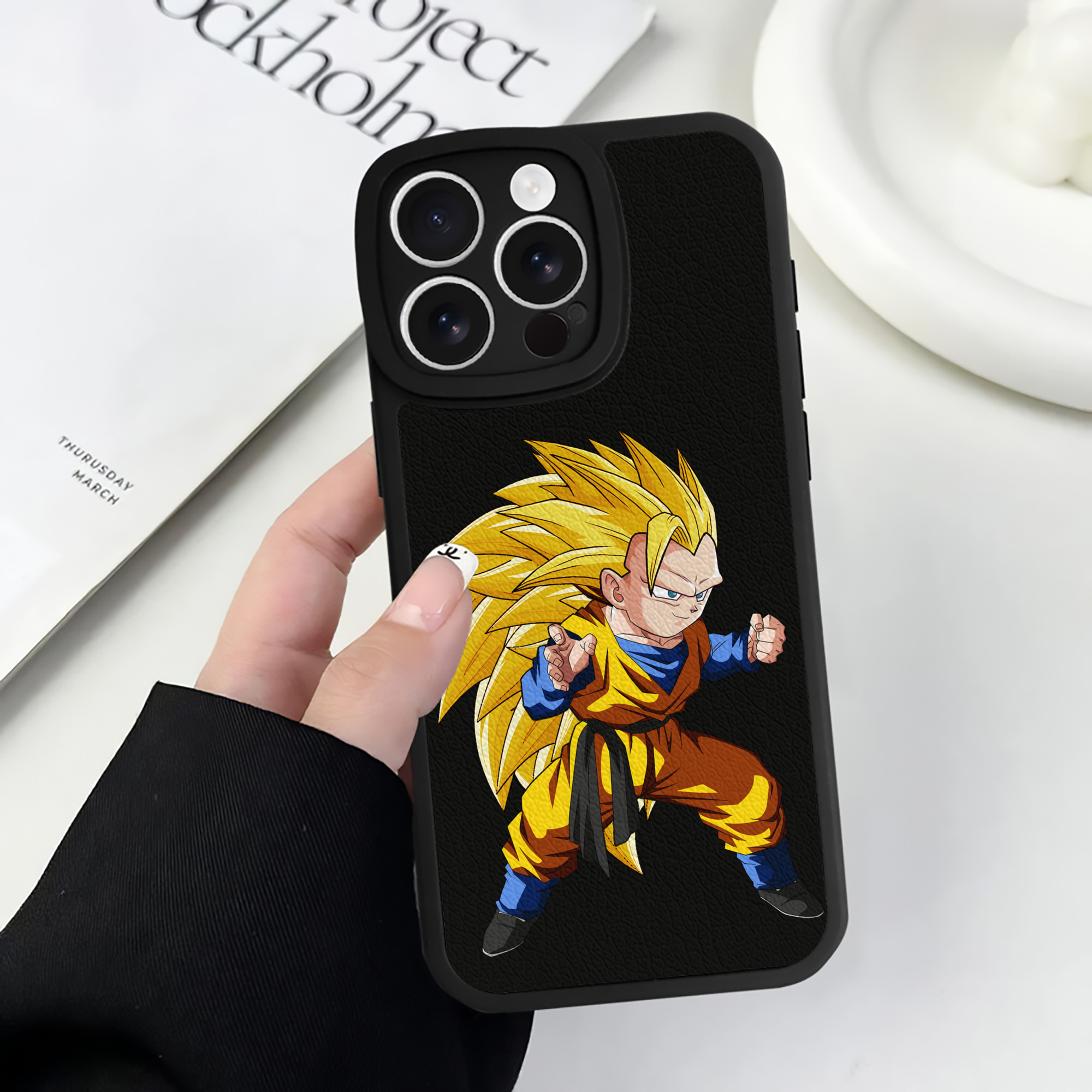 （画像用） ドラゴンボール ベジータ四世（Bejīta Yonsei）DRAGON BALL Vegeta IV 【iPhone 16シリーズ対応】シリコンスマホケース（レザー調） 材質：シリコン